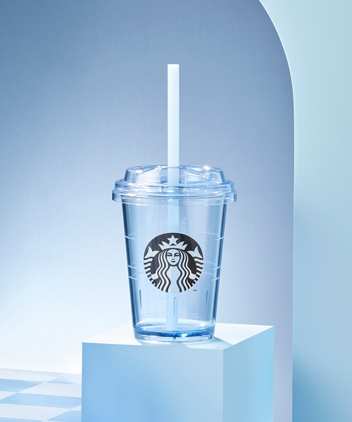 워시드 블루 미니 콜드컵 300ml