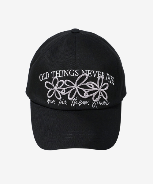 ONE, TWO, THREE, FLOWER KNOT CAP [Mono]