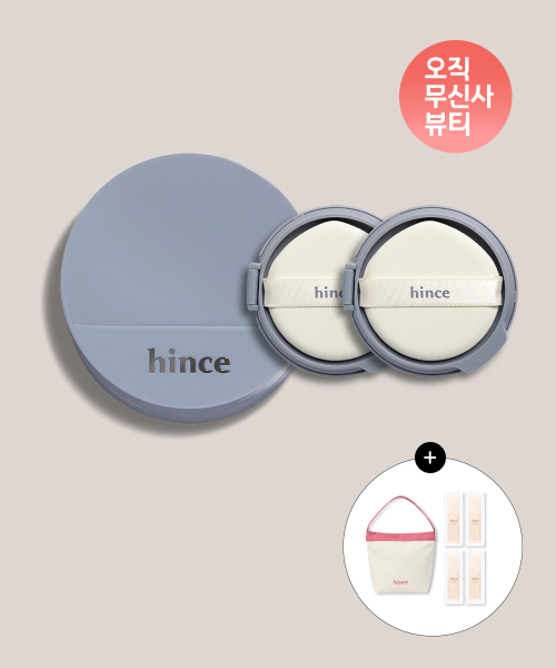 힌스 [SET] 세컨 스킨 메쉬 매트 쿠션 (본품+리필2EA) (+프라이머 미니 1mlx4ea+스몰 토트백 증정)