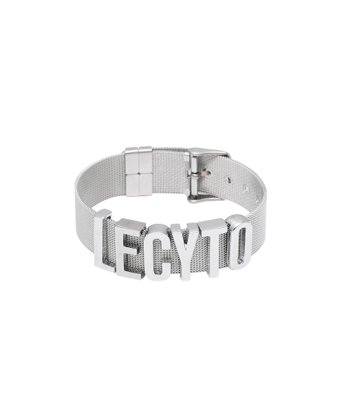 Logo Mesh Bracelet_[Silver]