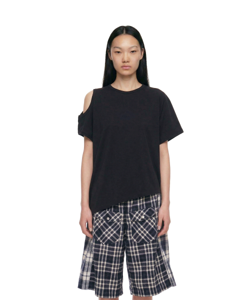 Two-Way Crewneck T-Shirt_Black