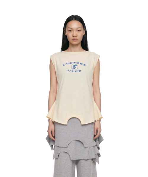 Upside Down Logo T-Shirt_Yellow