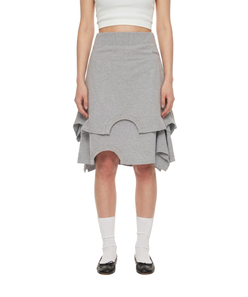 Upside-Down Midi Skirt_Grey