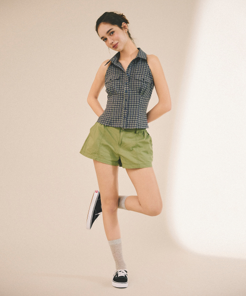 COTTON WASHING LOW PANTS