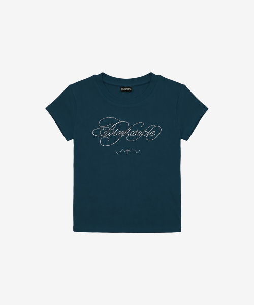 Glitter Flow Tee_Navy