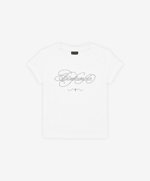 Glitter Flow Tee_White