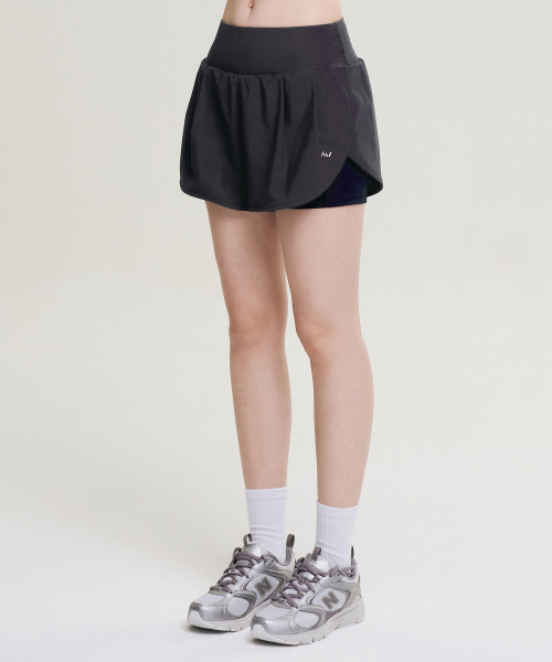 레이지비 에어쿨링 스포츠 반바지 러닝 남녀 퍼포먼스 2in1 쇼츠 W 차콜