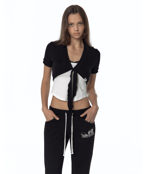 Front Tie Short Bolero