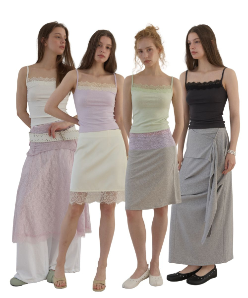 PALE LACE SLEEVELESS (3PACKS)