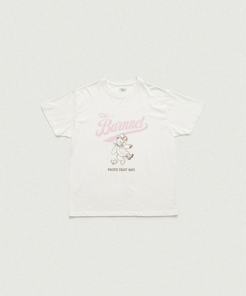 MUSINSA公式 | THEBARNNET Barnnet Swing Bear T-Shirt_Ivory