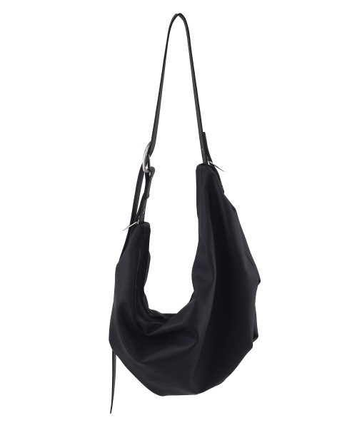 halo shoulder bag [leather black]