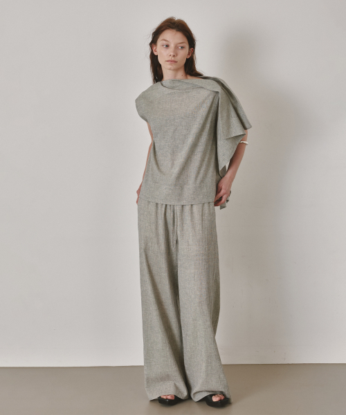 TIDI DRAWSTRING PANTS (MONO PATTERN)