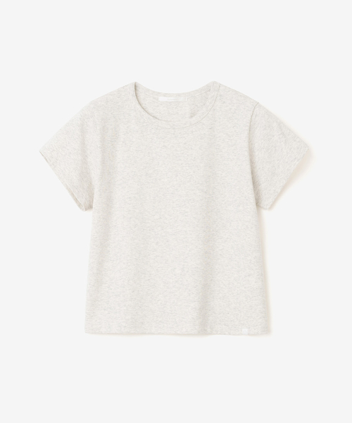 ESSENTIAL RIB SLIM TEE, OATMEAL