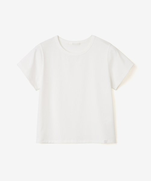 ESSENTIAL RIB SLIM TEE, IVORY