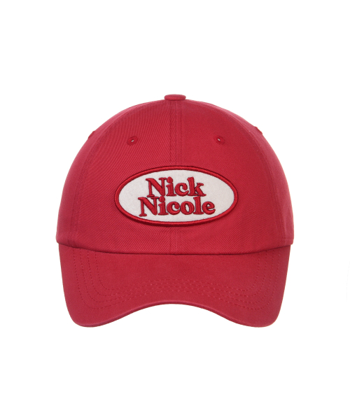 OVAL WAPPEN BALL CAP_RED