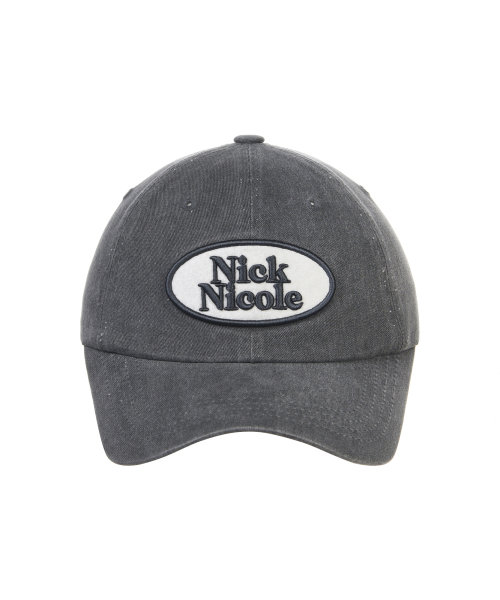 OVAL WAPPEN BALL CAP_DENIM CHARCOAL