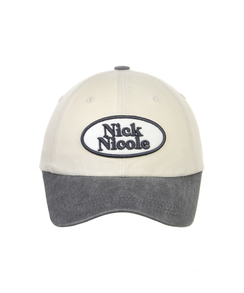OVAL WAPPEN BALL CAP_TWOTONE CHARCOAL