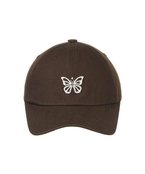 MINI BUTTERFLY BLINK BALL CAP_BROWN CREAM