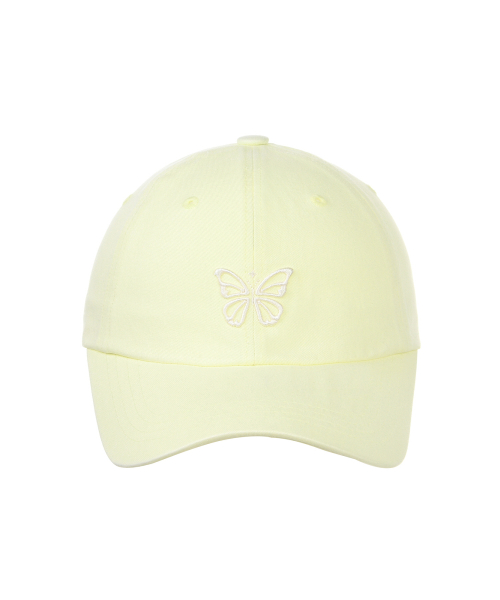 MINI BUTTERFLY BLINK BALL CAP_YELLOW CREAM