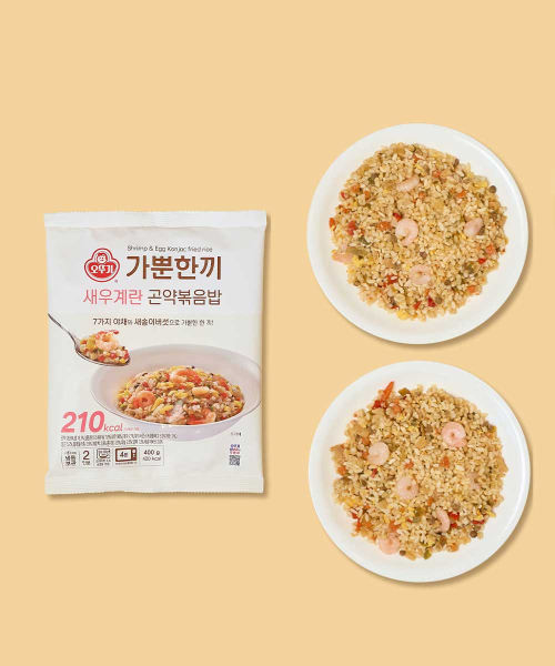 오뚜기 가뿐한끼 새우 계란 곤약볶음밥 400g 10개