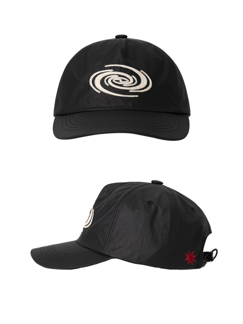 Tornado Nylon 5 Panel Cap (Black)
