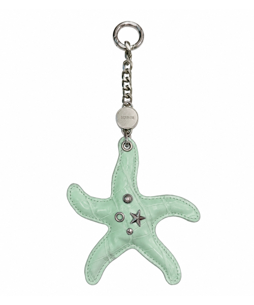 Studded Starfish keyring_ Green Apple