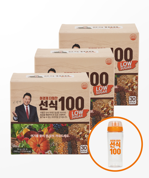 래오이경제 이경제 더 힘찬 선식 100 3박스(90포)+쉐이커