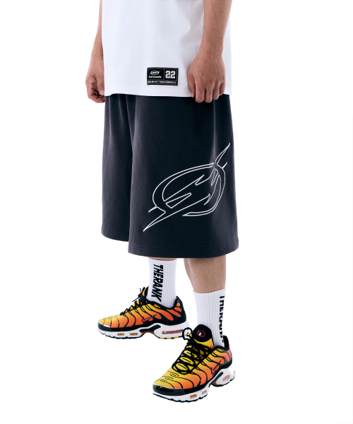 SIDE SYMBOL TUBULAR PANTS [CHARCOAL]