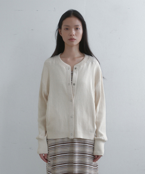 natural cotton cardigan (ecru)