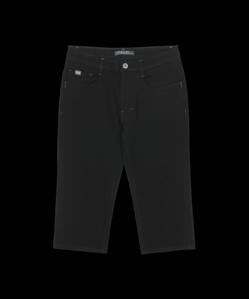 038 LOW CAPRI PANTS BLACK