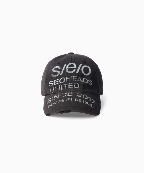 DISTRESSED VINTAGE CAP BLACK