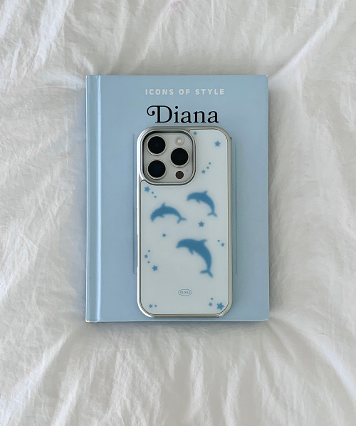 (S26 출시) dolphin silver bumper case (+magsafe) 돌고래 맥세이프 케이스