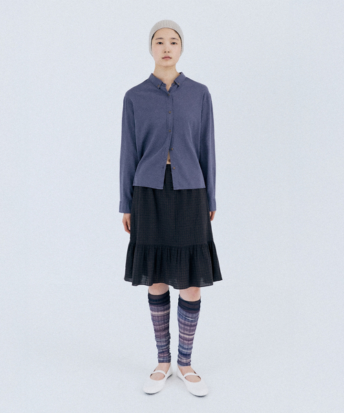 [online exclusive] noah shirring skirt (brown)