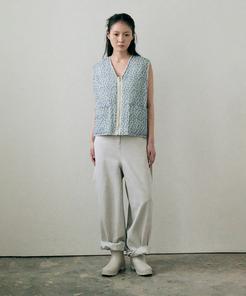 pym flower vest (blue)