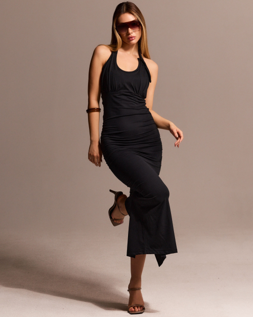 CS HALTER SLEEK DRESS-008