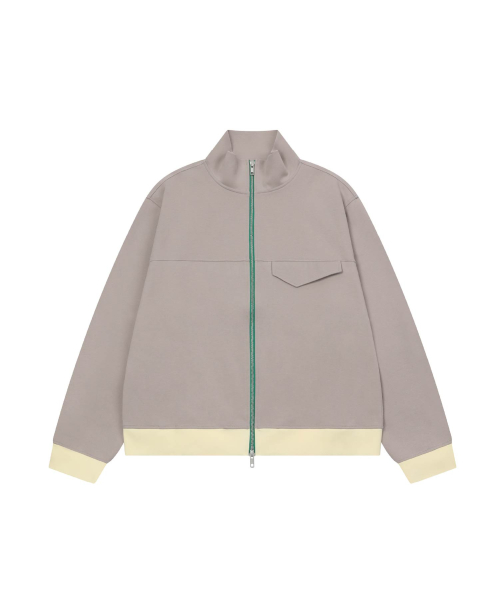 STUDIO TRACK JACKET OATMEAL