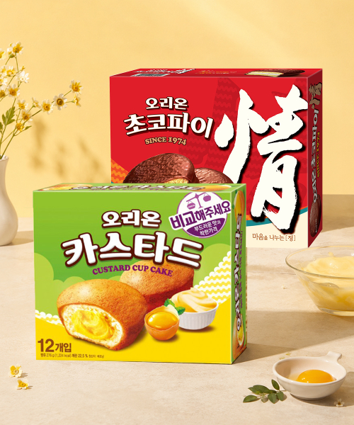 오리온 베스트파이 콤보(초코파이12P+카스타드12P)