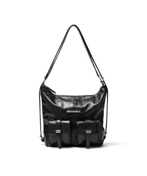 MUSINSA公式 | MATIN KIM TWIN POCKET TWO WAY BAG IN BLACK