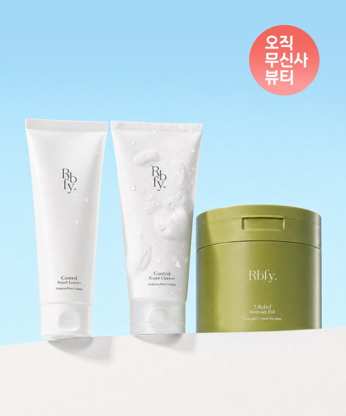 [SET] 쿨링 진정 장벽 세트 (컨트롤 장벽 로션 150ml + 컨트롤 장벽 클렌저 150ml + 7초 진정 앰플 패드 100매)
