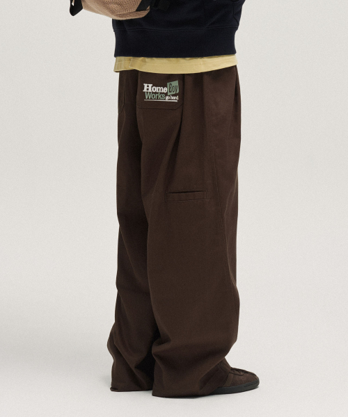 Homeboy Balloon Work Pants_Brown