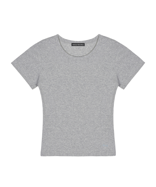 ESSENTIAL SLIM HALF TOP_GRAY