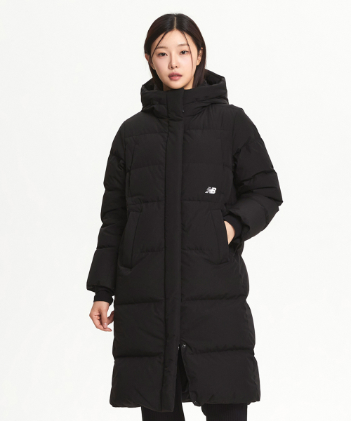 NBNPGCO402 / WOMEN 액티브 롱 다운 자켓 (BLACK)