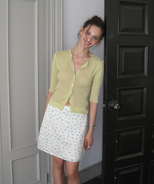 Lume linen cardigan - Mint