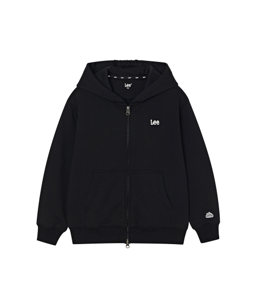 스몰로고 후드집업 블랙 LK2603HZ01BK