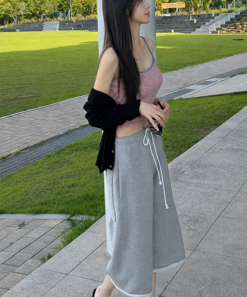 컷오프 벨크로 버뮤다 팬츠_그레이