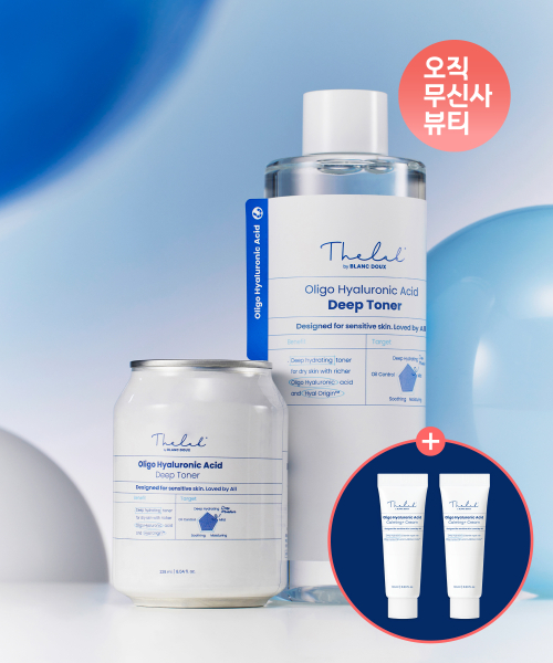 [SET] 올리고 히알루론산 딥 토너 500ml + 토너 캔 리필 238ml (카밍크림 10ml 2ea 증정)