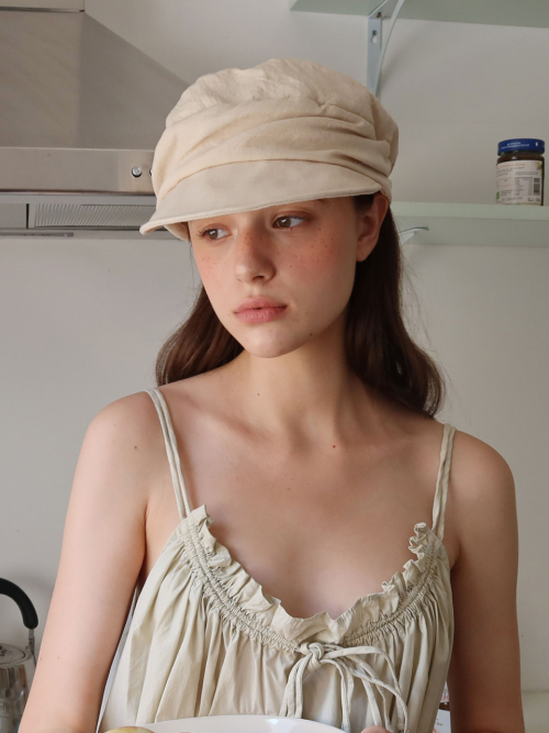 MAREN Hunting Cap_ivory