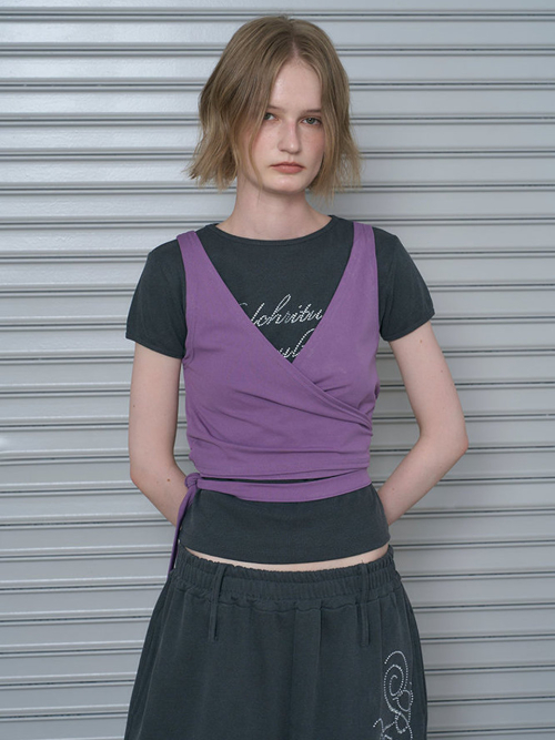 LAYERED RAP SLEEVELESS (3 COLOR)