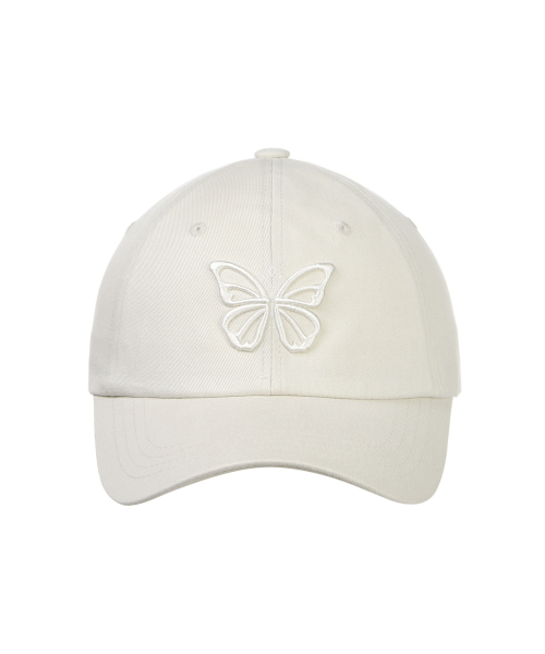 VINTAGE BUTTERFLY BLINK BALL CAP_BEIGE