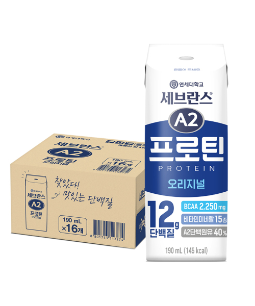 세브란스 A2프로틴 음료 오리지널 190mL 16팩